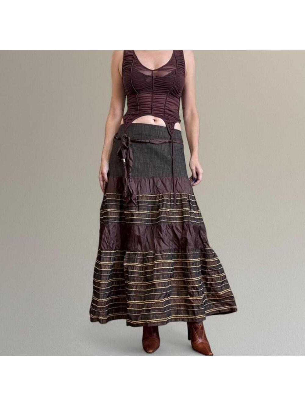 Vintage Rinasciamento peasant maxi skirt